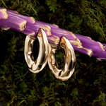 Emma Hammered Open Hoop Earrings