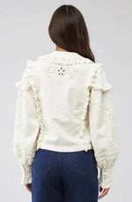 Adelie Embroidered Top - White