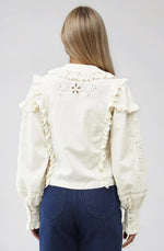 Adelie Embroidered Top - White