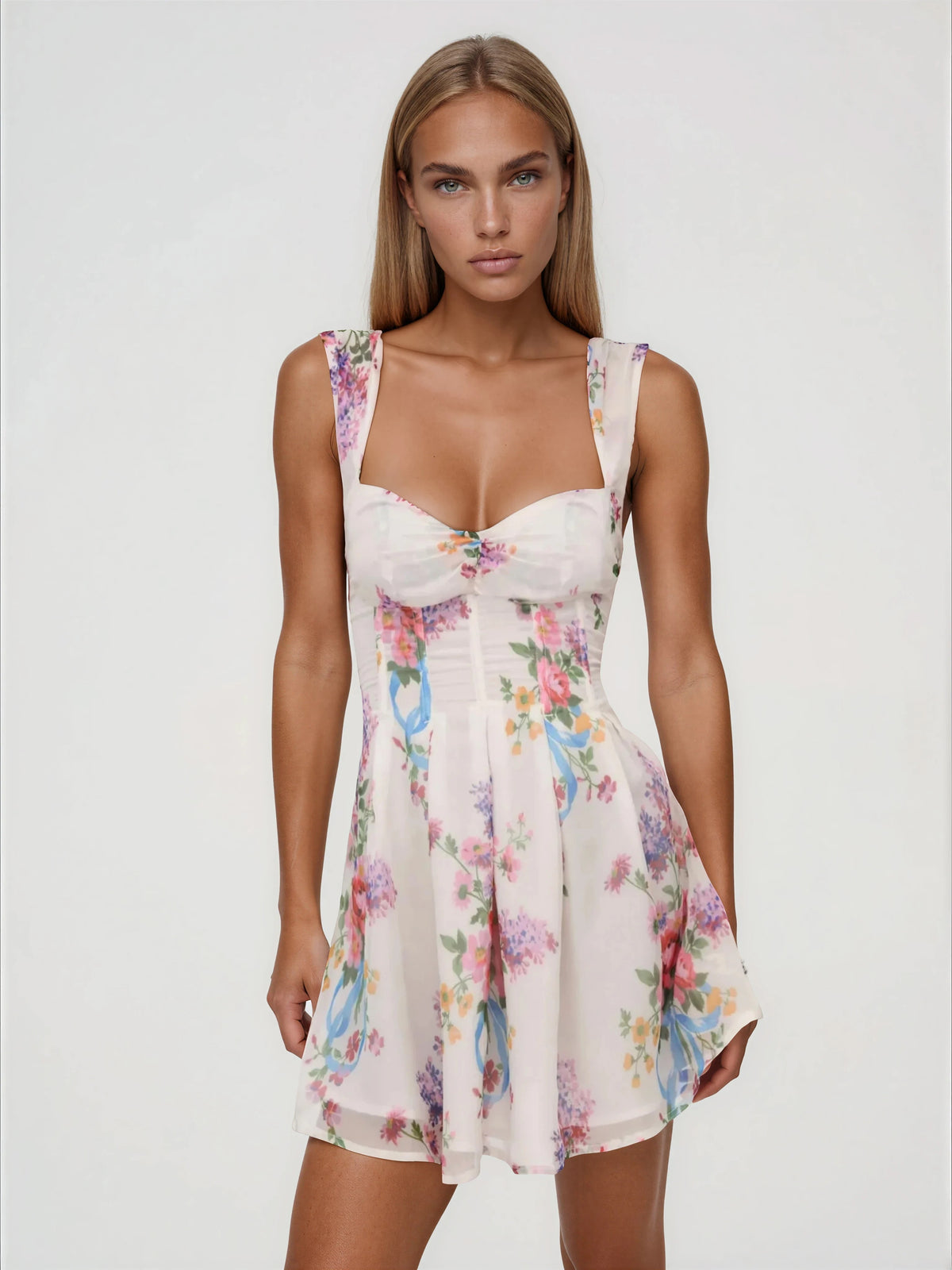 August Mini Dress – White