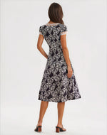 Cross Your Heart Midi Dress - Black