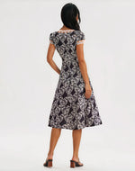 Cross Your Heart Midi Dress - Black