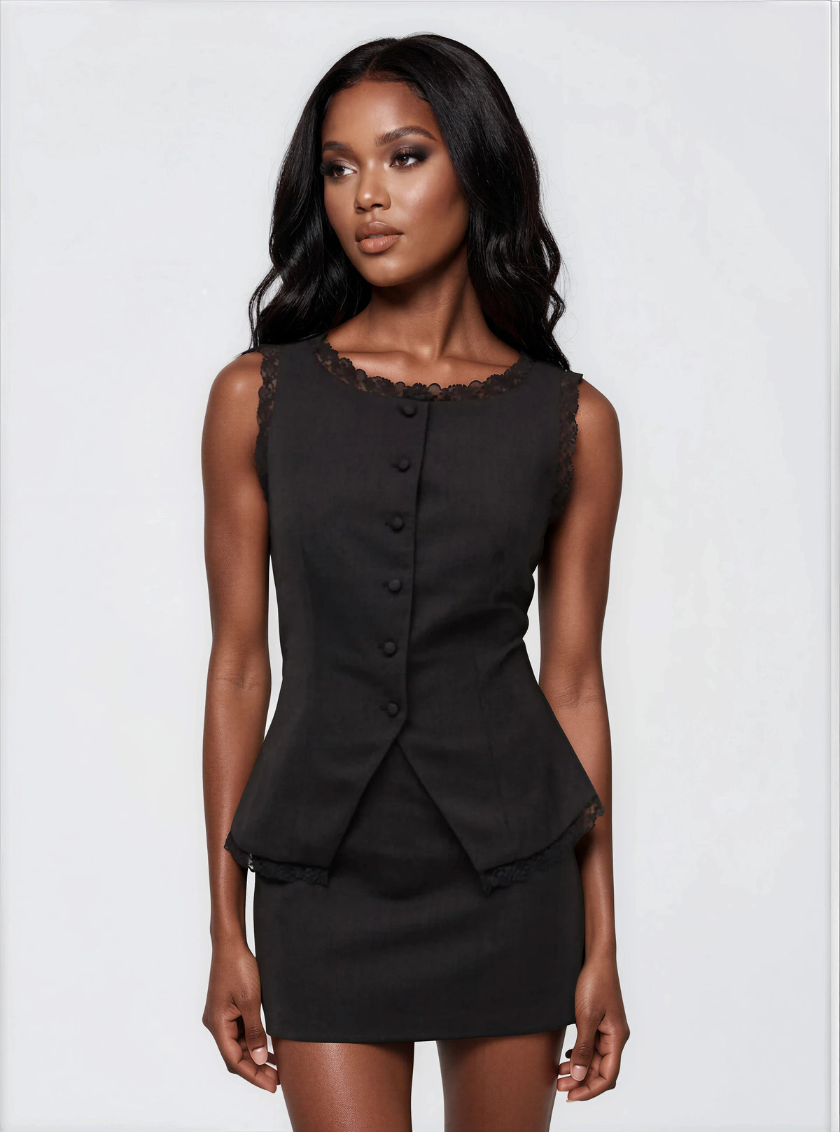 Shawna Mini Skirt – Black