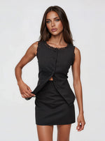 Shawna Mini Skirt – Black
