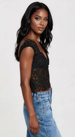 Waverly Lace Top - Black