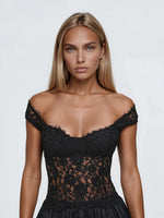 Waverly Lace Top - Black