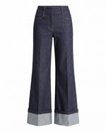 Raquelita Sheen Denim Pants - Dark Denim Blue (Final Sale)