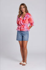 Shilo Top - Lav/Orange XRay Floral (Final Sale)