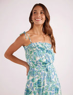 Alessia Floral Matching Set - Blue/Green Floral (Final Sale)