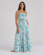 Alessia Floral Matching Set - Blue/Green Floral (Final Sale)