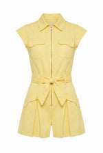 Ayla Scalloped Playsuit - Pineapple (Final Sale)