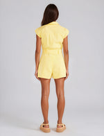 Ayla Scalloped Playsuit - Pineapple (Final Sale)