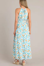 Bonnie Halter Midi Dress - Garden Vine (Final Sale)