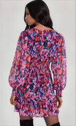 Calista Mini Dress - Blurred Floral (Final Sale)