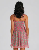 Grace Babydoll Mini Dress - Carnation Ditzy (Final Sale)