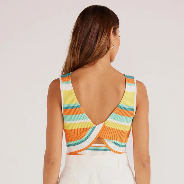 Kosa Reversible Knit Tank - Tropical Stripe (Final Sale)