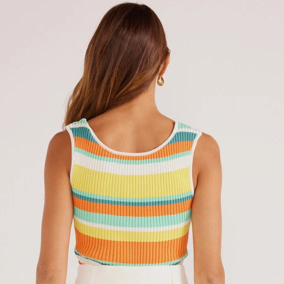 Kosa Reversible Knit Tank - Tropical Stripe (Final Sale)