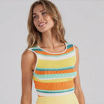 Kosa Reversible Knit Tank - Tropical Stripe (Final Sale)