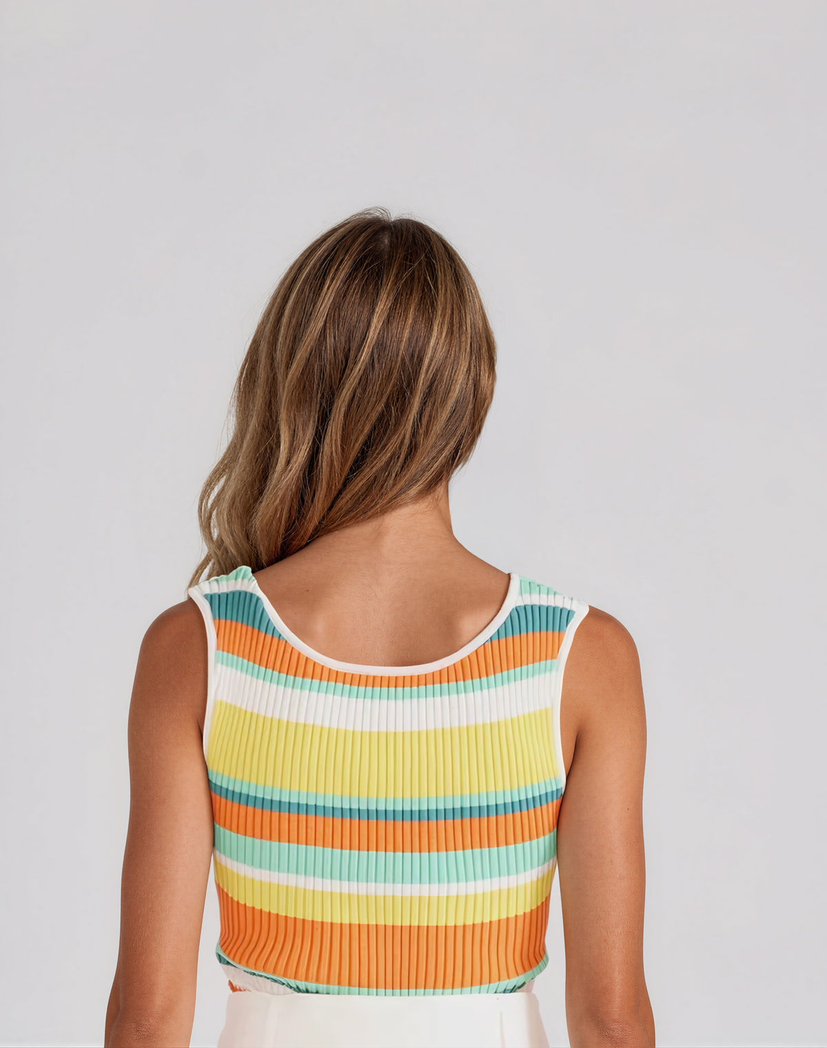 Kosa Reversible Knit Tank - Tropical Stripe (Final Sale)