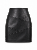 Leena PU Mini Skirt - Black (Final Sale)