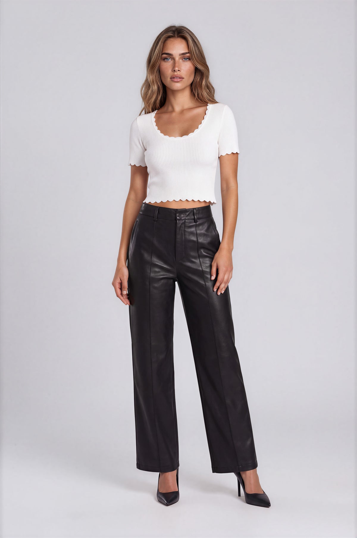 Leena PU Pants - Black (Final Sale)