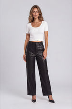 Leena PU Pants - Black (Final Sale)