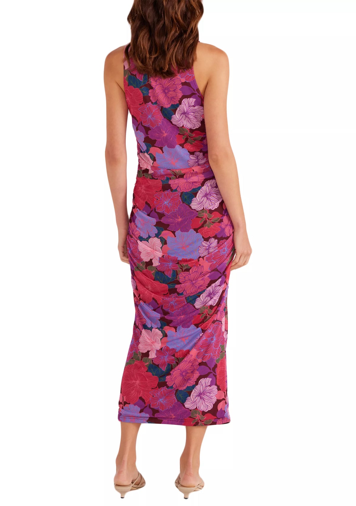 Lexie Mesh Midi Dress - Floral Blooms (Final Sale)