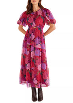 Lexie Tiered Midi Dress - Floral Blooms (Final Sale)