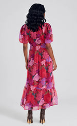 Lexie Tiered Midi Dress - Floral Blooms (Final Sale)