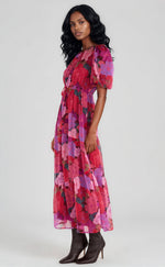 Lexie Tiered Midi Dress - Floral Blooms (Final Sale)