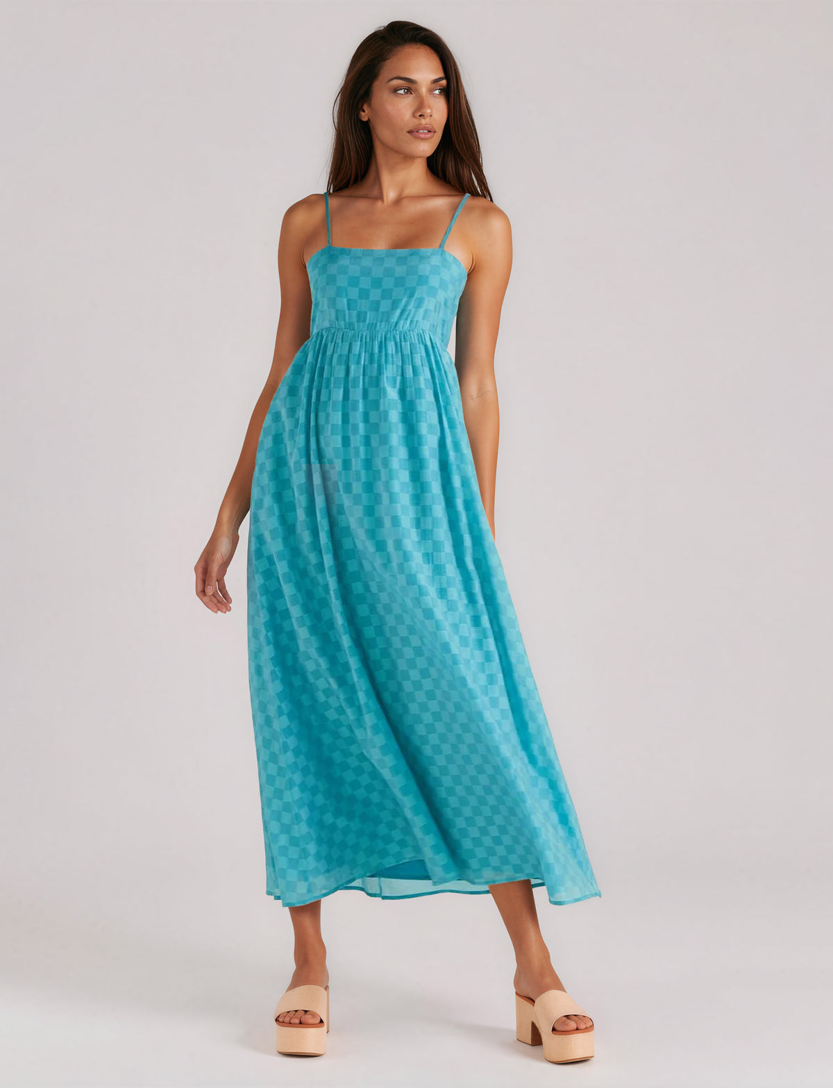 Lucille Strappy Maxi Dress - Teal (Final Sale)