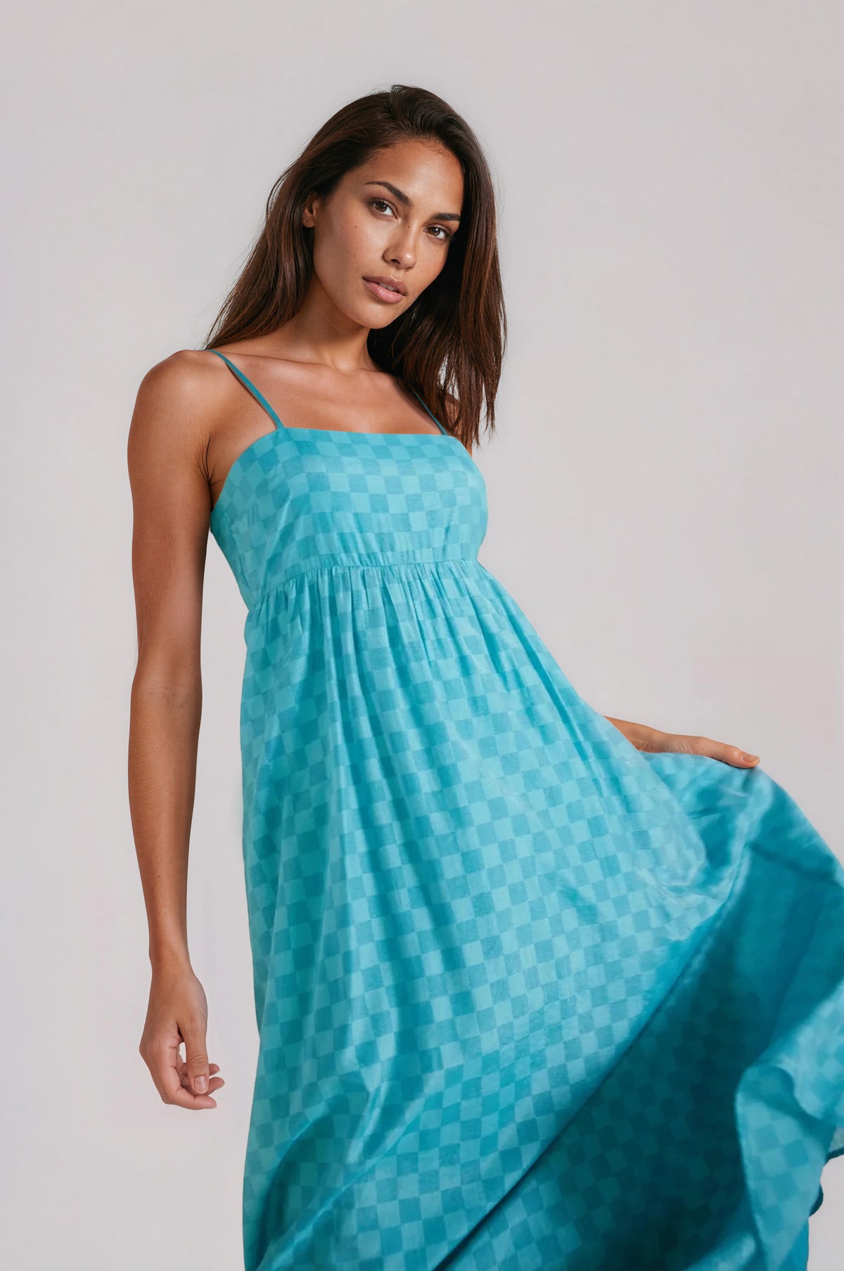Lucille Strappy Maxi Dress - Teal (Final Sale)
