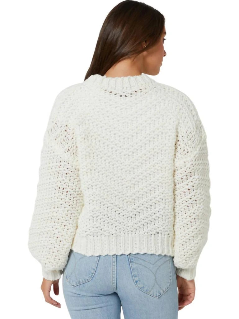 Luna Zig-Zag Knit Jumper - Ivory (Final Sale)
