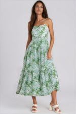 Margaux Maxi Dress - Green/White Floral (Final Sale)