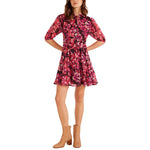 Savannah Mini Dress - Painterly Blooms (Final Sale)