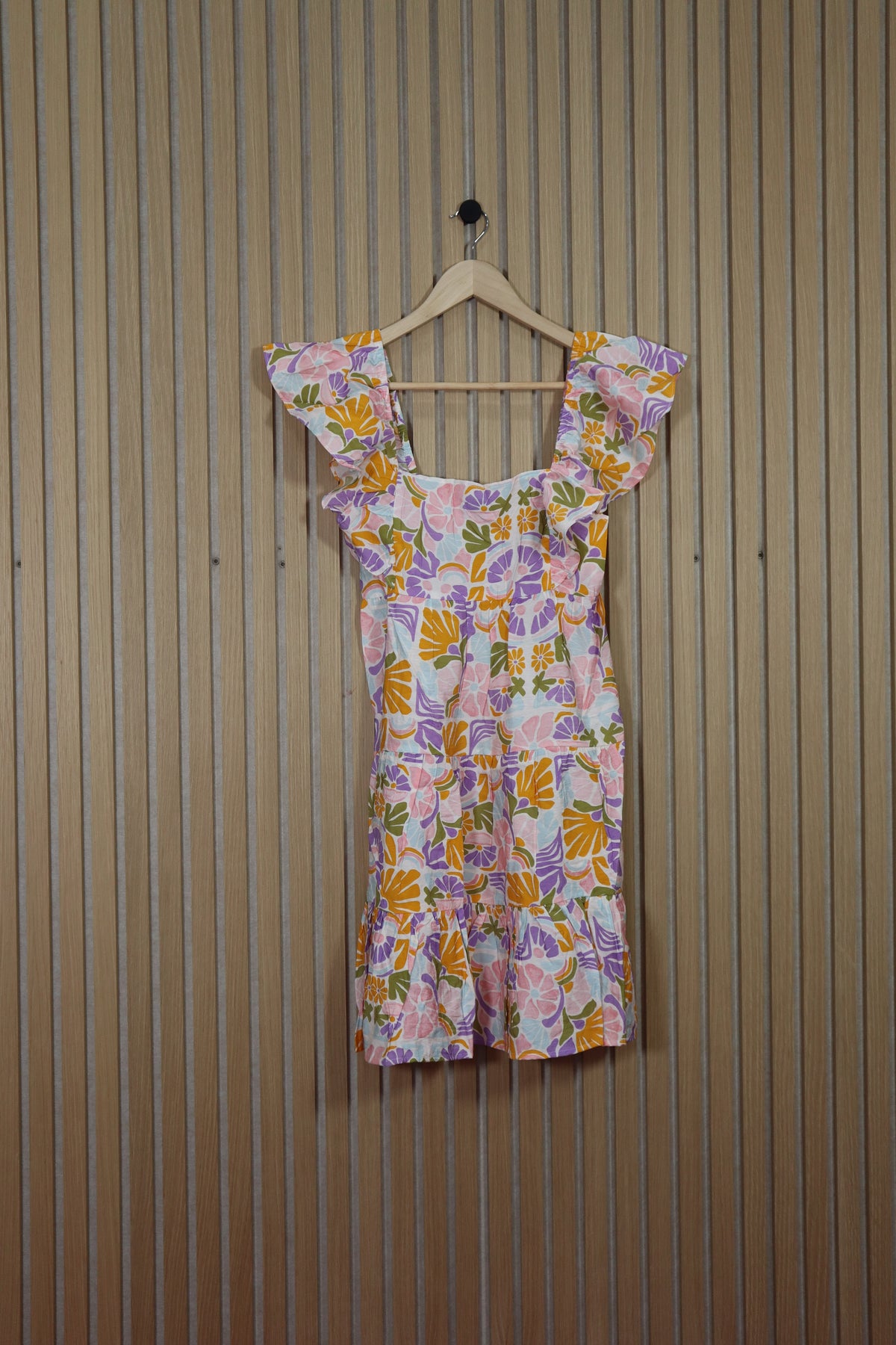 Soleil Tiered Mini Dress - Retro Floral (Final Sale)