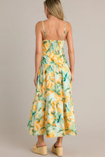 Solstice Tiered Midi Dress - Tropical (Final Sale)