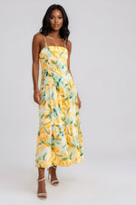 Solstice Tiered Midi Dress - Tropical (Final Sale)