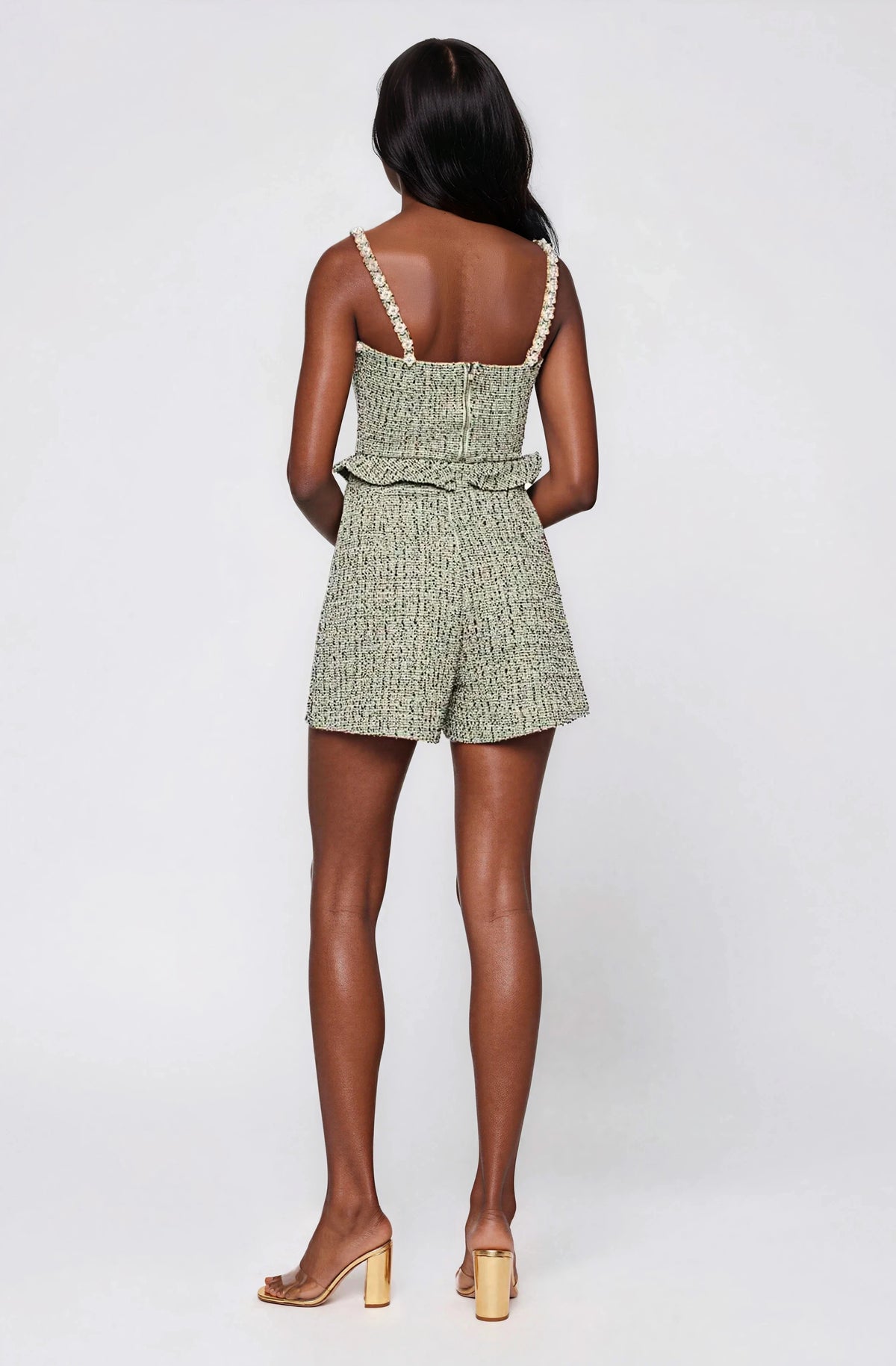 Crystal Tweed Set - Green (Final Sale)