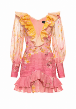 Floral Mini Dress - Yellow (Final Sale)