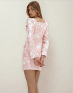 Petal Jacquard Jacket – Pink