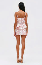Petal Jacquard Top & Skirt Set – Pink (Final Sale)