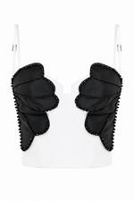 Taffeta Bloom Top - Off White (Final Sale)