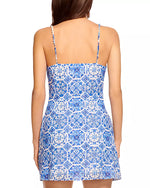 Addie Sleeveless Mini Dress – Spring Navy Positano (Final Sale)