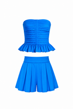 Laguna Blue Cotton Matching Set –Laguna Blue (Final Sale)