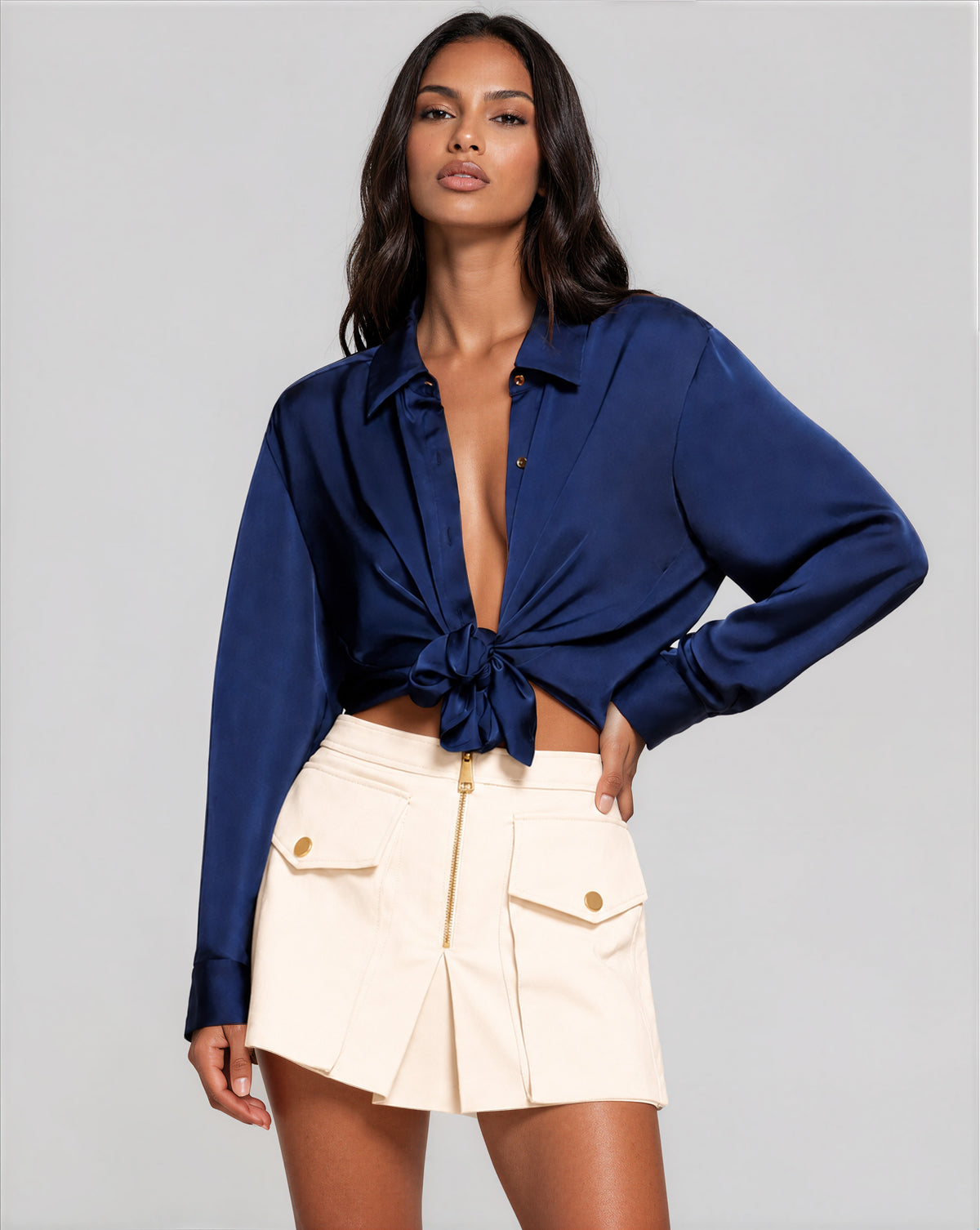 Maryam Mini Skirt - Ivory (Final Sale)