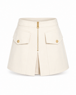 Maryam Mini Skirt - Ivory (Final Sale)