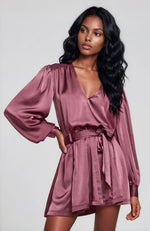 Montana Belted Mini Dress - Pinot Noir (Final Sale)