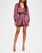 Montana Belted Mini Dress - Pinot Noir (Final Sale)