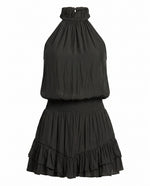 Naya Sleeveless Smocked Mini Dress - Black